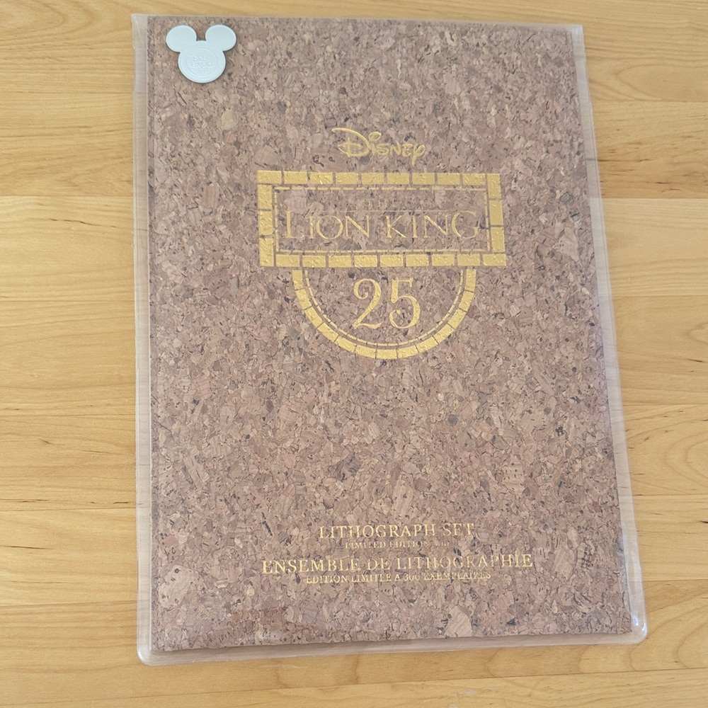 Disney Lion King 25th Anniversary Cork Lithograph Set